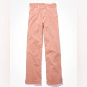 American Eagle AE Stretch Twill Super High-Waisted Baggy Wide-Leg Pants Size 8